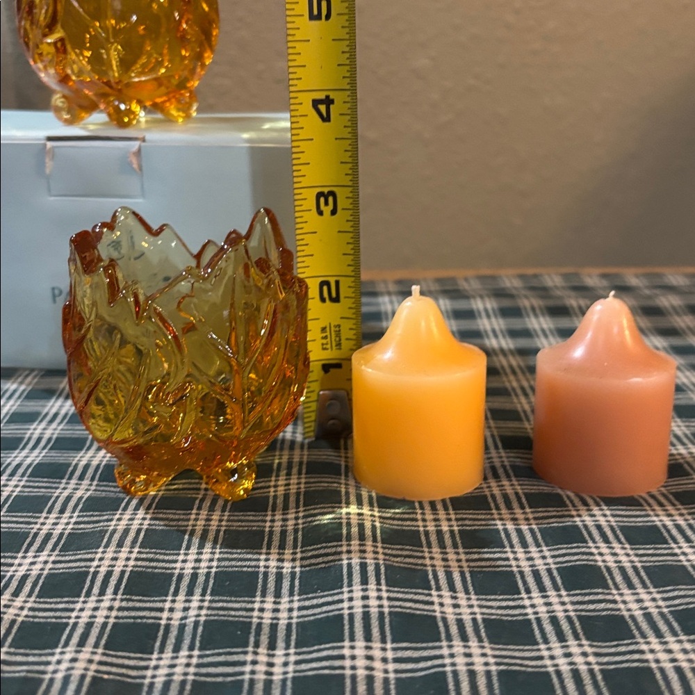 PartyLite- Oak Leaf Votive Pair - Picture 5 of 6